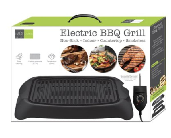 Hauz Electric Countertop Non-Stick Indoor Grill